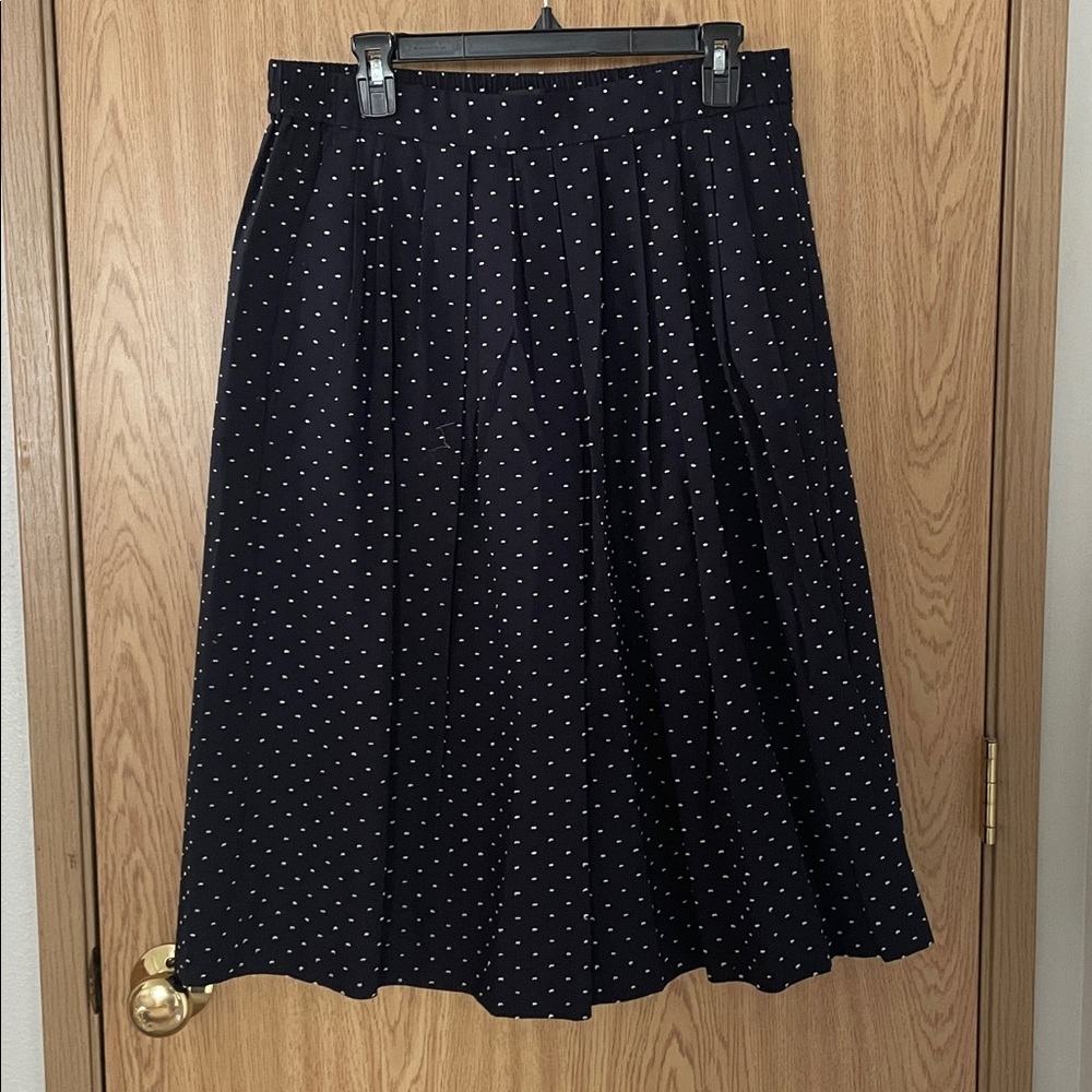 Navy A line Skirt J Crew